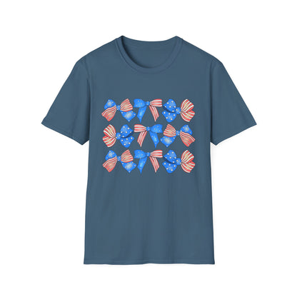 Patriotic Bow Unisex Softstyle T-Shirt