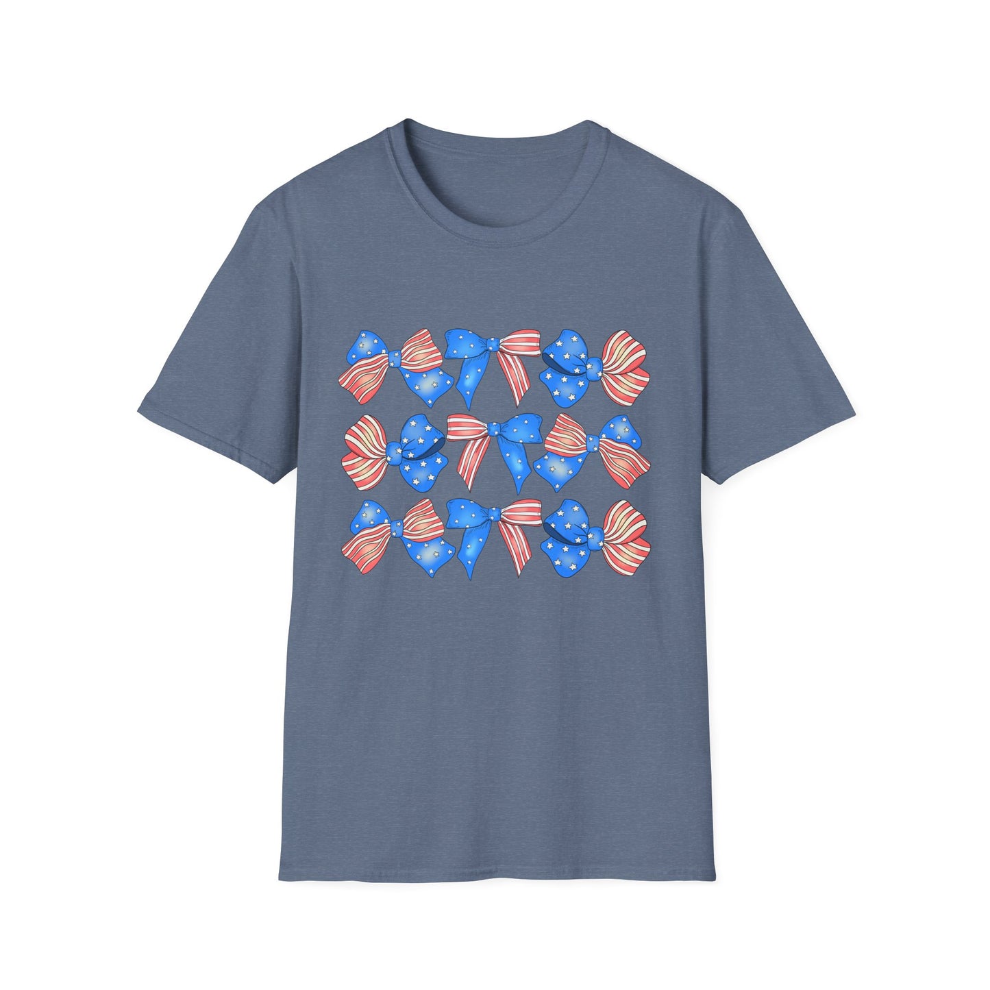 Patriotic Bow Unisex Softstyle T-Shirt
