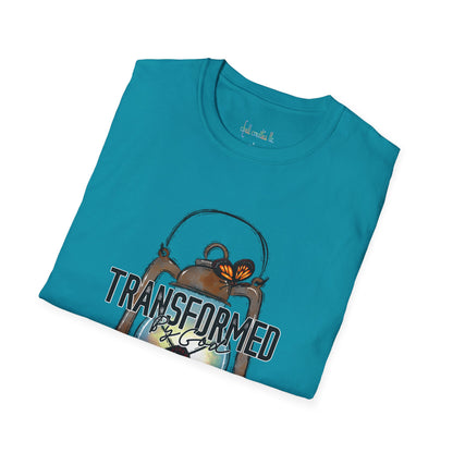 Unisex Softstyle T-Shirt  "Transformed by God" faith T-Shirt shirt
