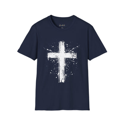 Unisex Softstyle T-Shirt White Cross