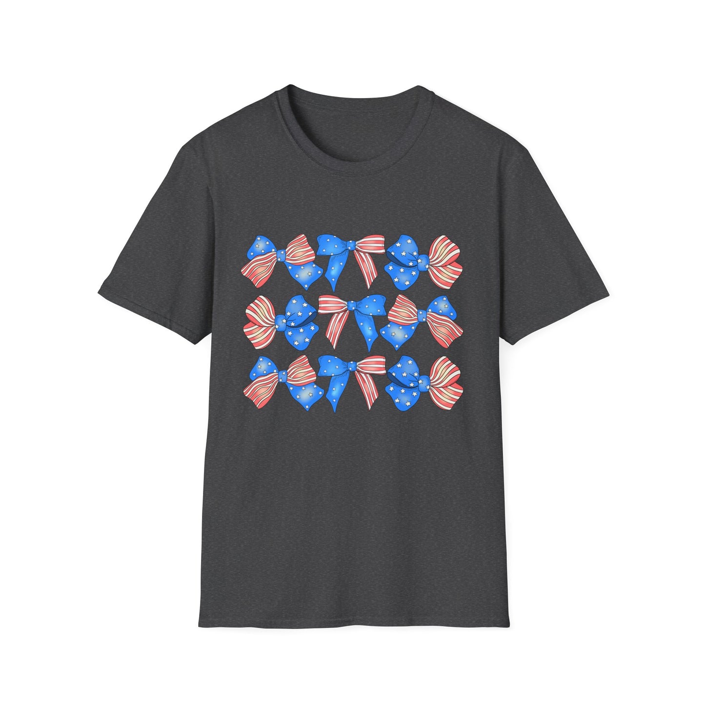 Patriotic Bow Unisex Softstyle T-Shirt