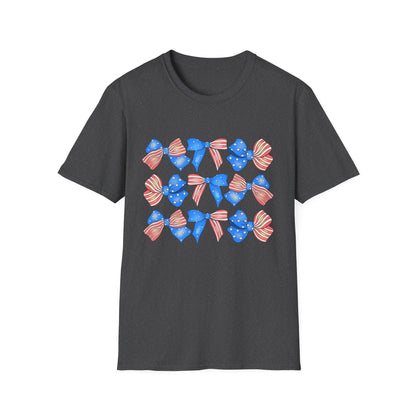 Patriotic Bow Unisex Softstyle T-Shirt