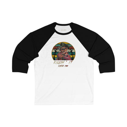 Unisex 3\4 Sleeve Baseball Tee Killin' It Since 1984 Freddy