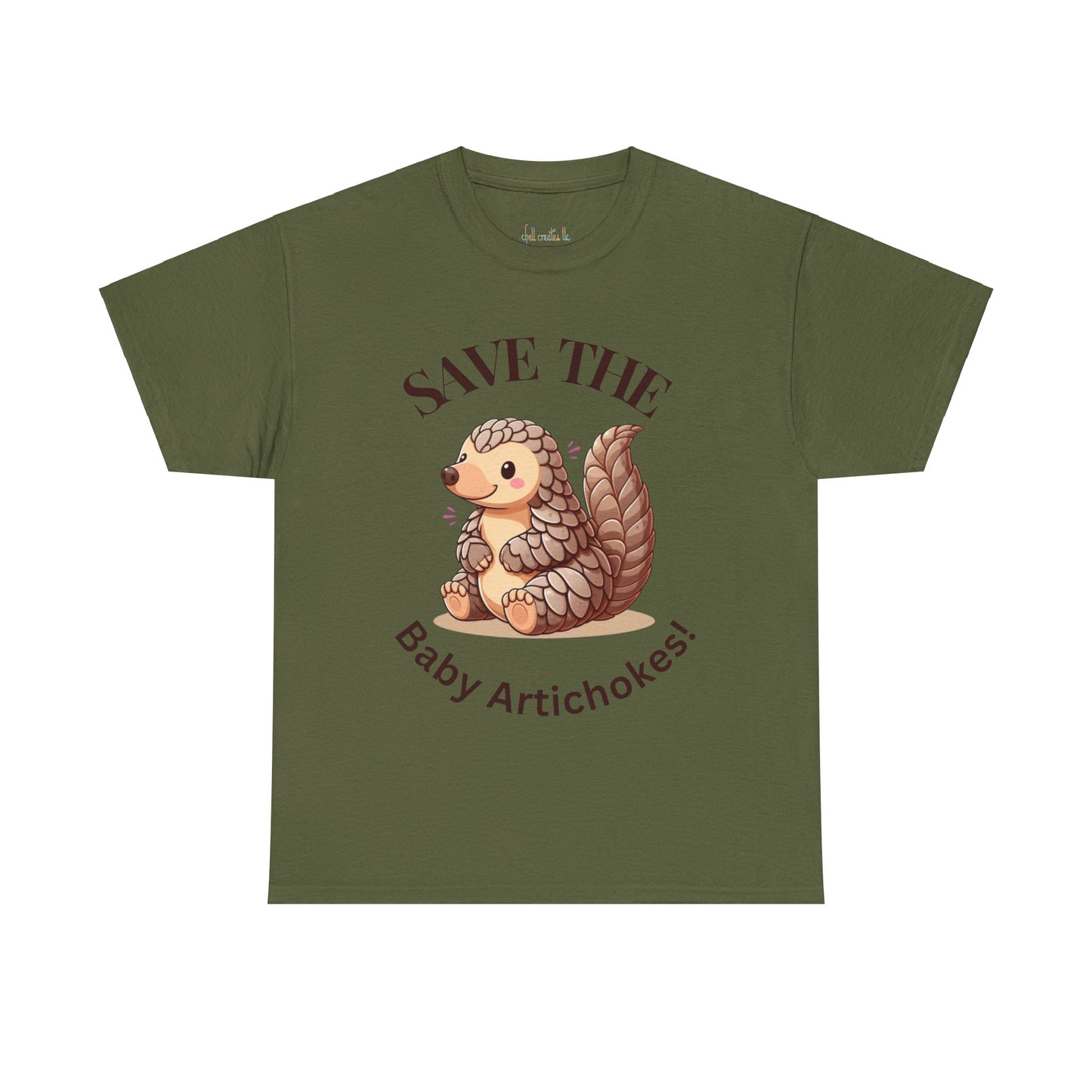 Unisex Heavy Cotton Tee Save The Baby Artichokes! Portion of proceeds goes to Clarissa Clover.