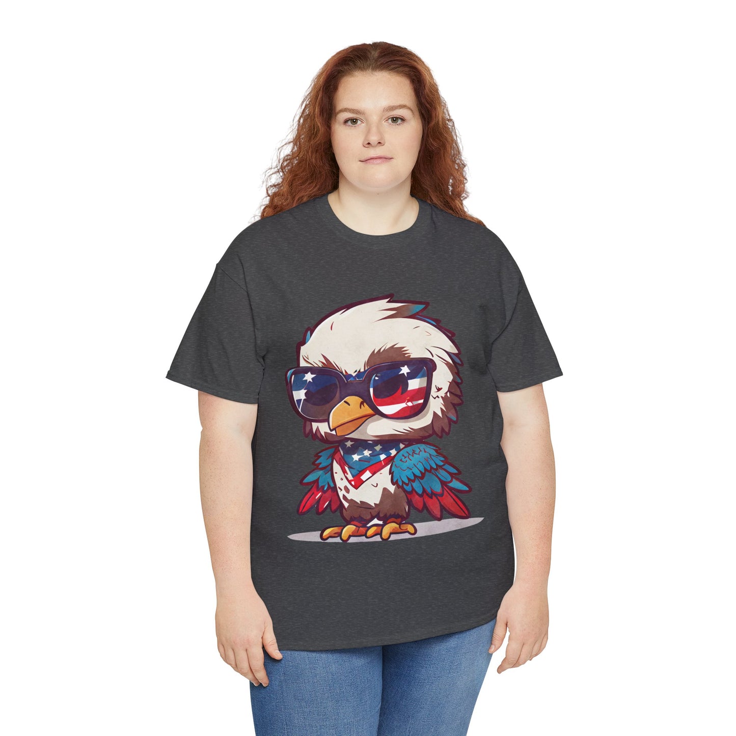 Unisex Heavy Cotton Tee Freedom Eagle