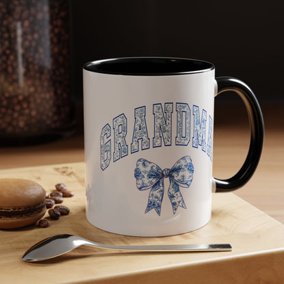 Grandma Blue Chinoiserie Accent Coffee Mug - Cute Gift for Mother's Day, Birthdays & More