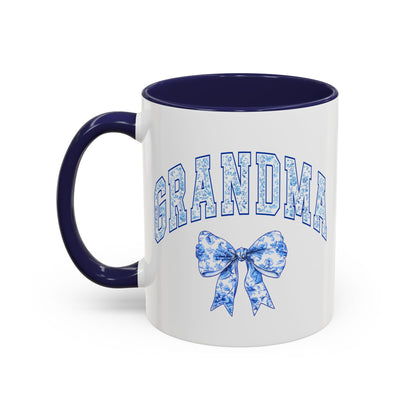 Grandma Blue Chinoiserie Accent Coffee Mug - Cute Gift for Mother's Day, Birthdays & More