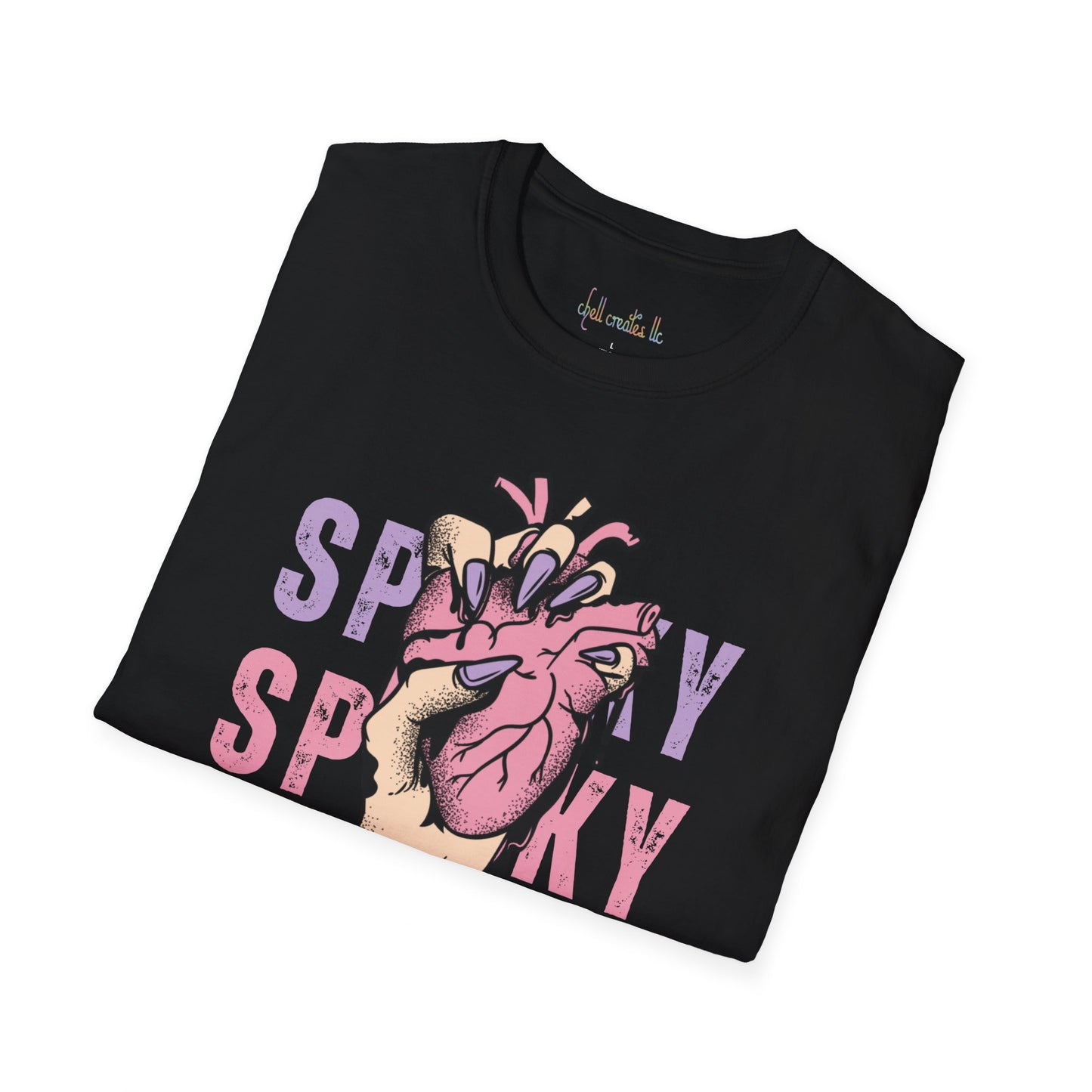 Unisex Softstyle T-Shirt Spooky Heart in Hand