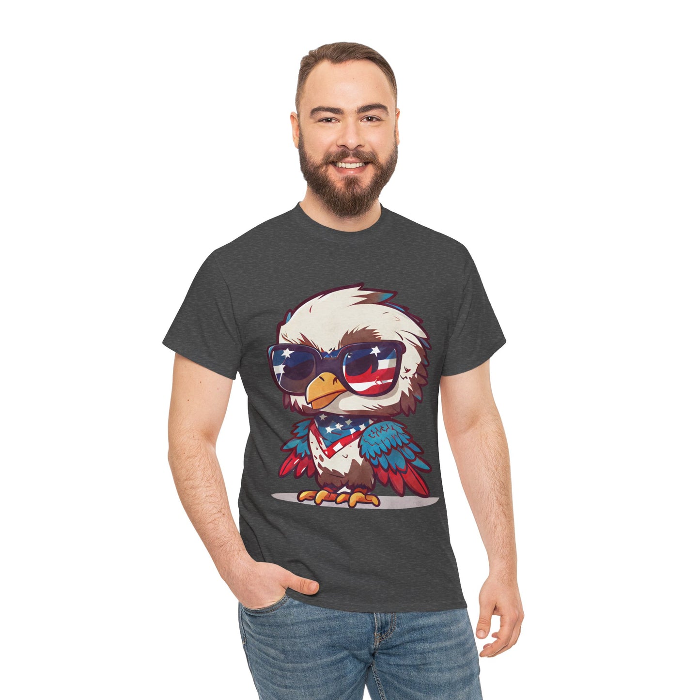 Unisex Heavy Cotton Tee Freedom Eagle