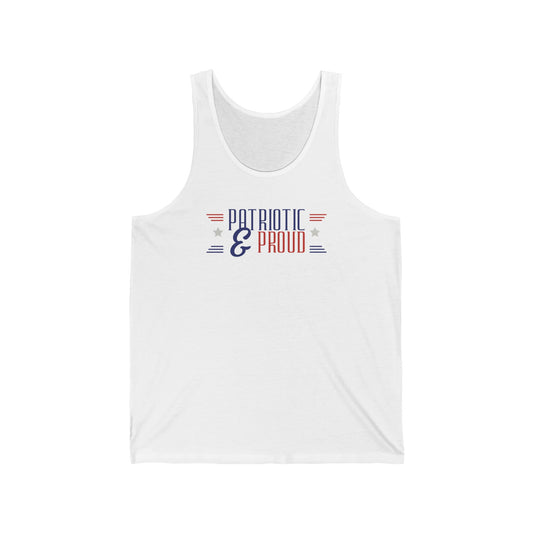 Unisex Jersey Tank Patriot & Proud