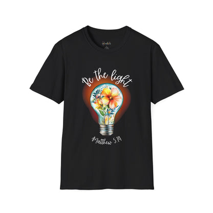 Be the Light Unisex Softstyle T-Shirt - Bible Verse Tee
