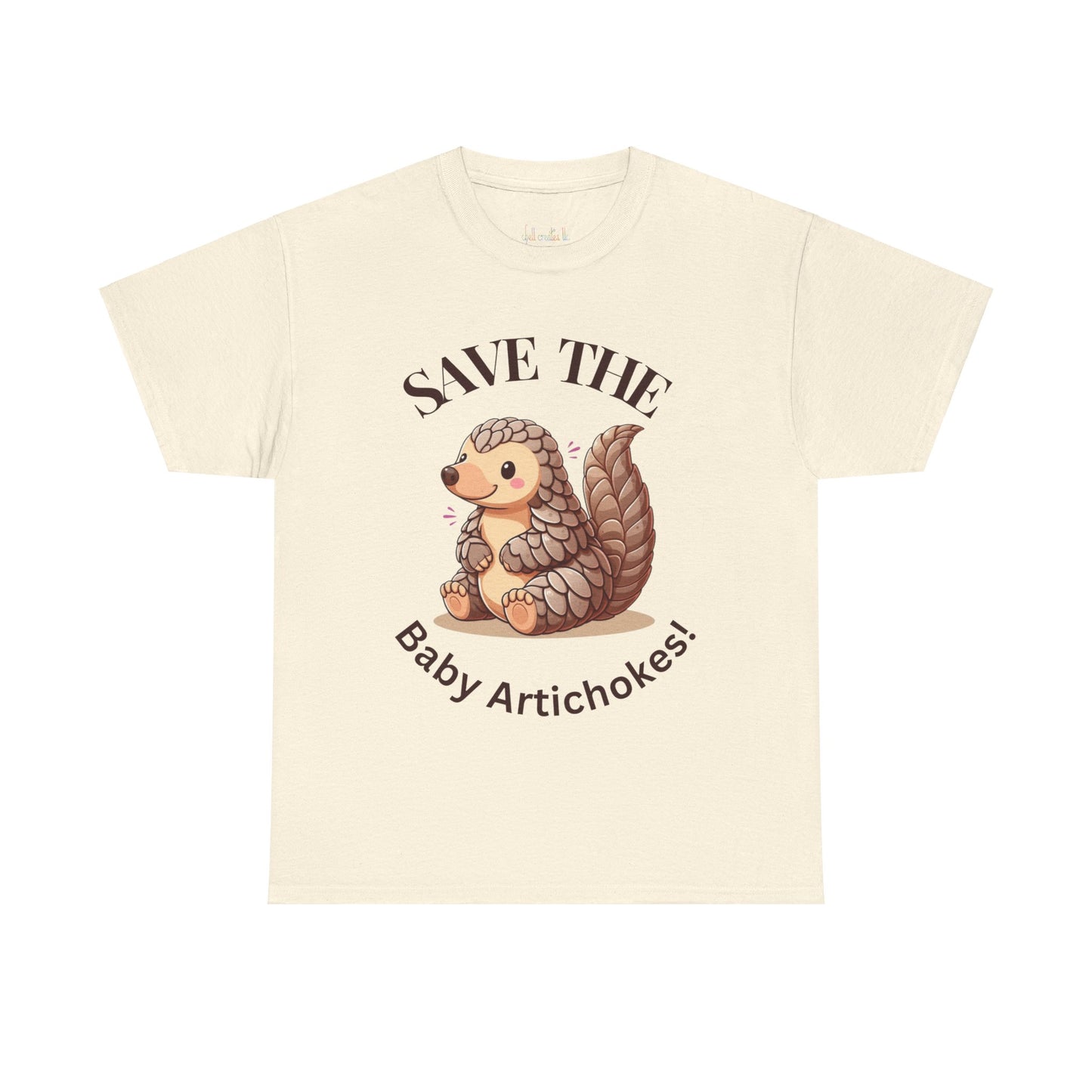 Unisex Heavy Cotton Tee Save The Baby Artichokes! Portion of proceeds goes to Clarissa Clover.