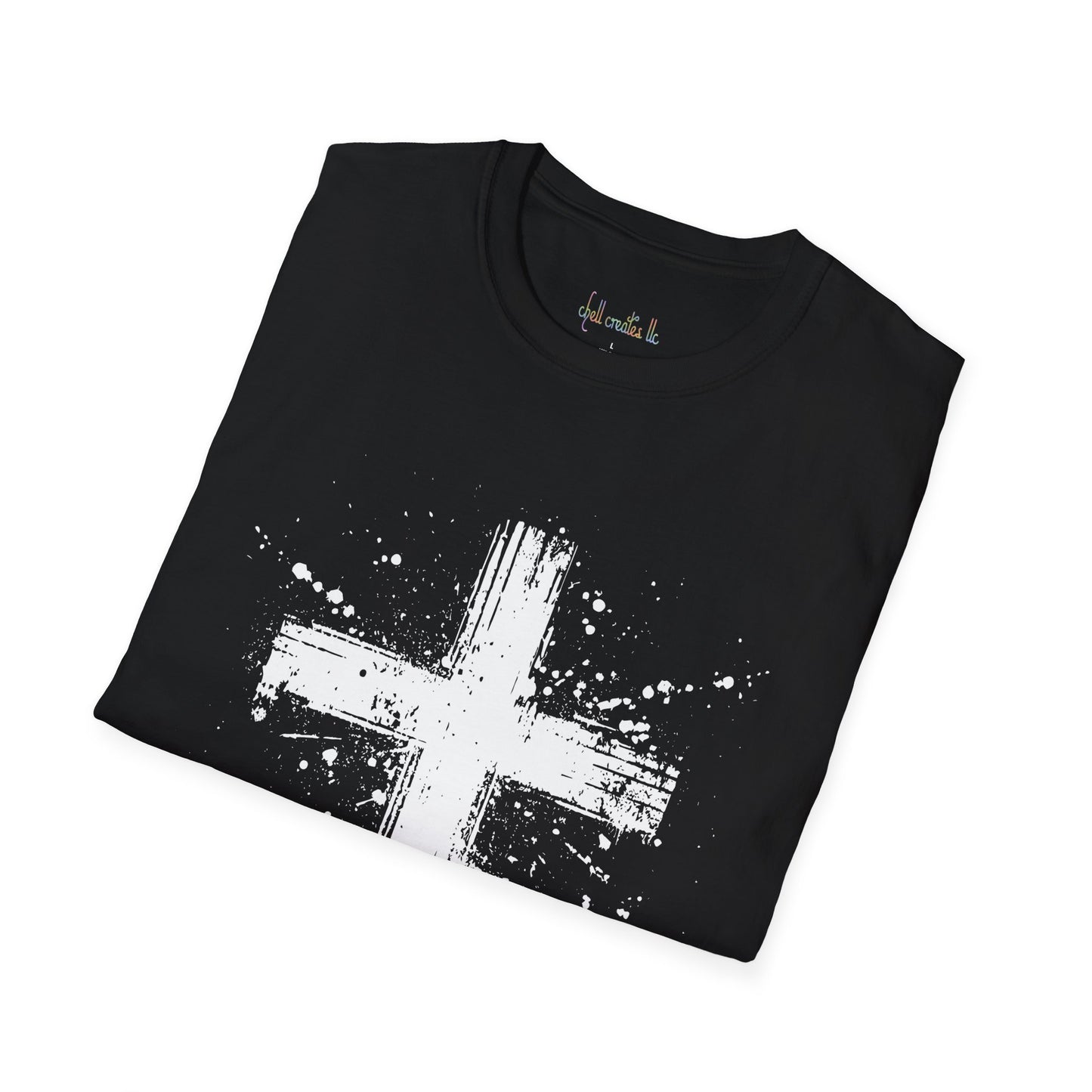 Unisex Softstyle T-Shirt White Cross
