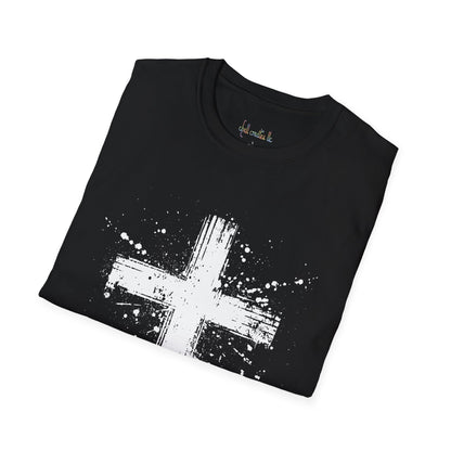 Unisex Softstyle T-Shirt White Cross