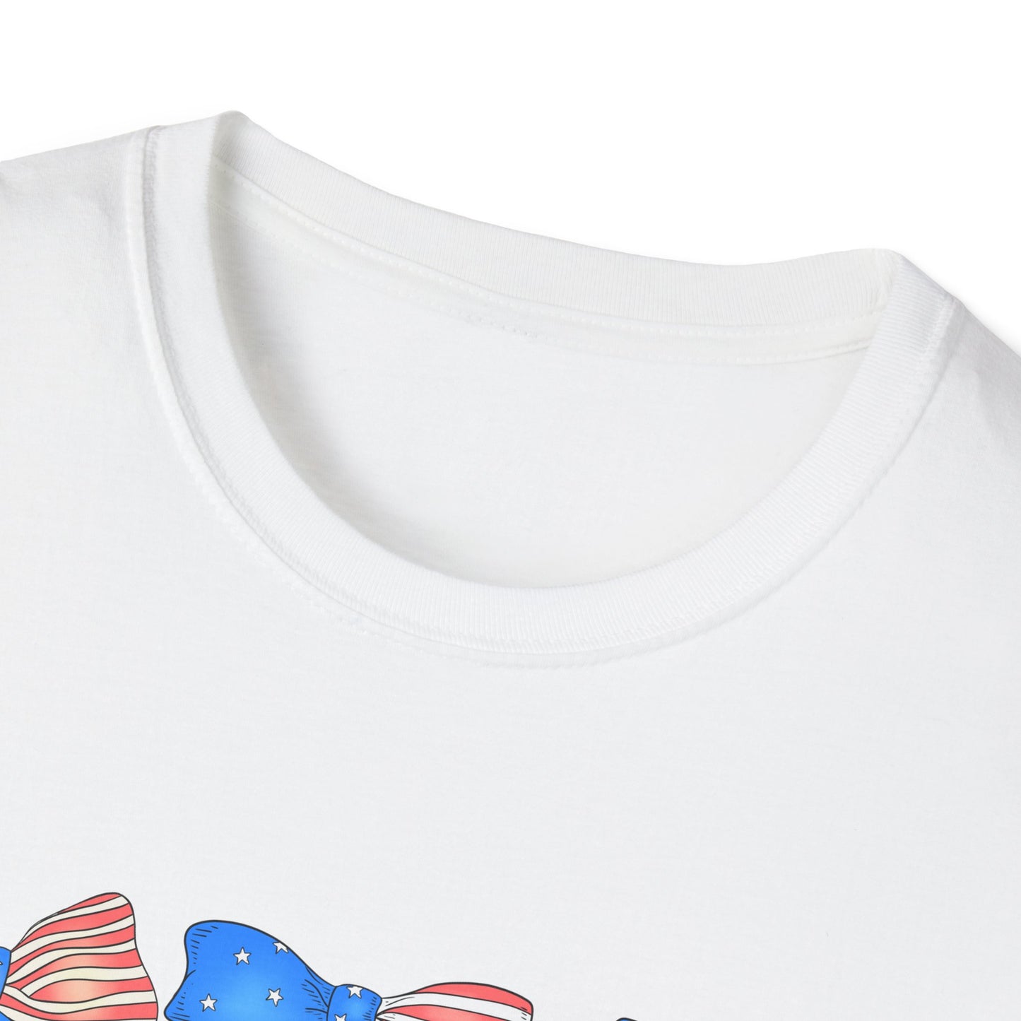 Patriotic Bow Unisex Softstyle T-Shirt