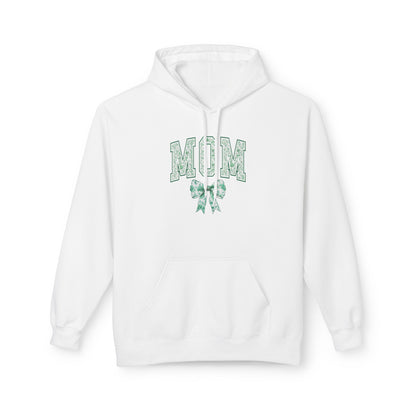 Mom Green Chinoiserie Fleece Hoodie - Cozy & Stylish Gift for Mothers