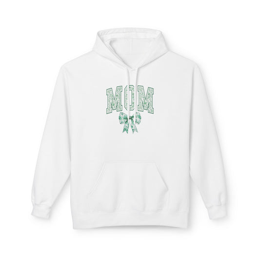 Mom Green Chinoiserie Fleece Hoodie - Cozy & Stylish Gift for Mothers