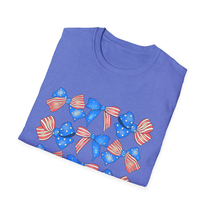 Patriotic Bow Unisex Softstyle T-Shirt