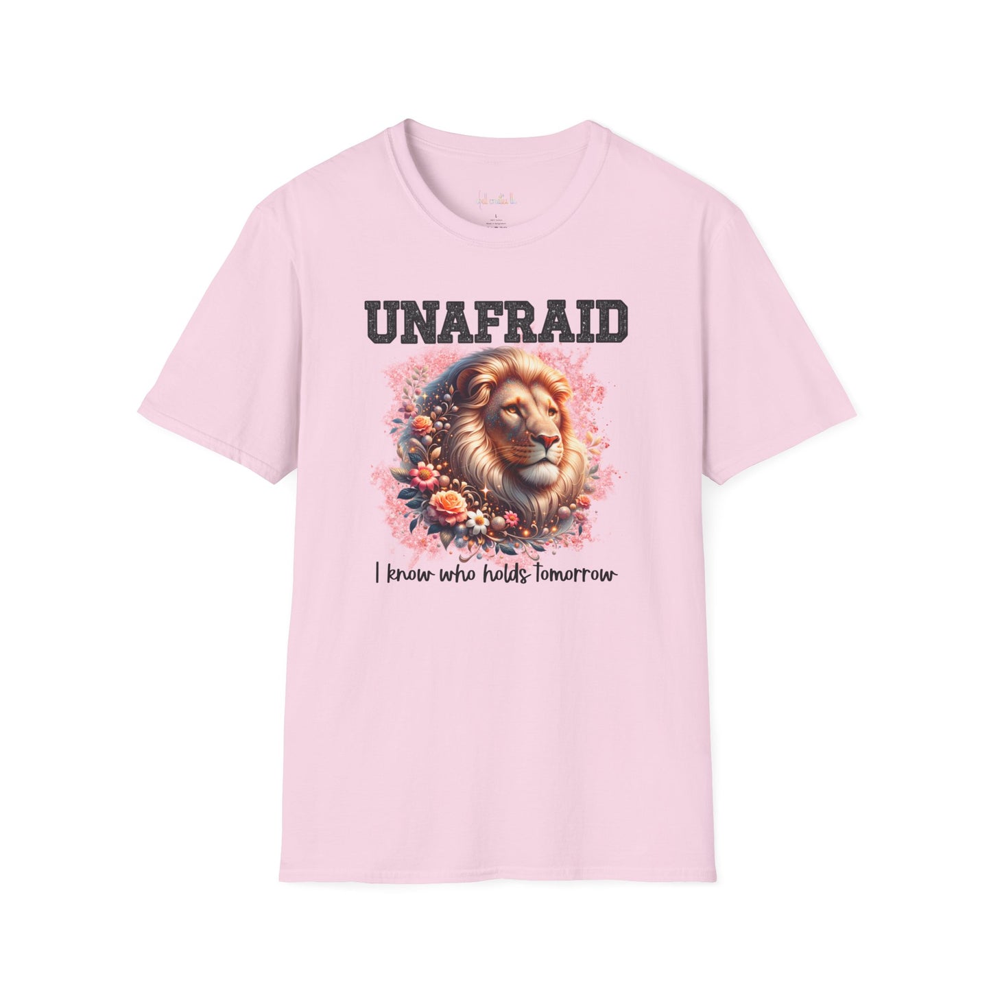 Unisex Softstyle T-Shirt - 'UNAFRAID' Lion Graphic Tee