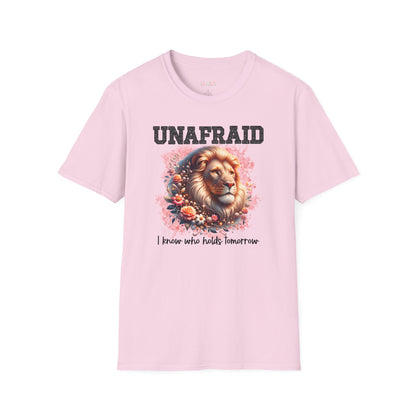 Unisex Softstyle T-Shirt - 'UNAFRAID' Lion Graphic Tee