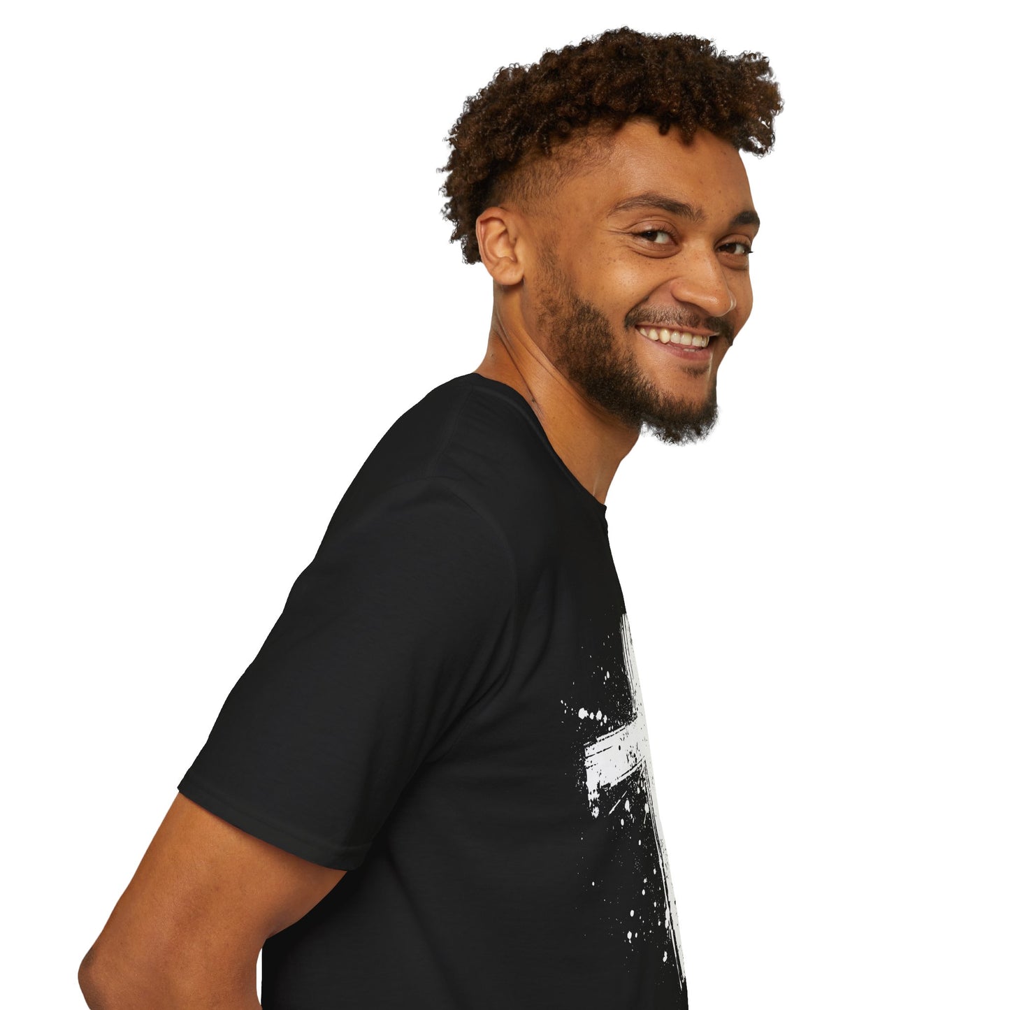 Unisex Softstyle T-Shirt White Cross