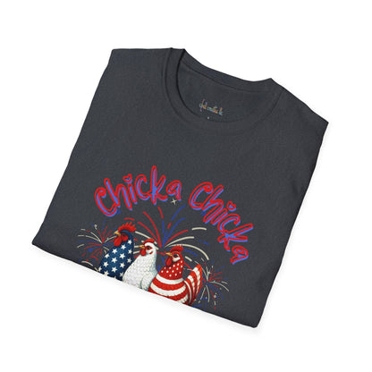Chicka Chicka Boom Boom Unisex T-Shirt, Funny Shirt, 4th of July Tee, Animal Lover Gift, Summer Fashion, Casual Wear