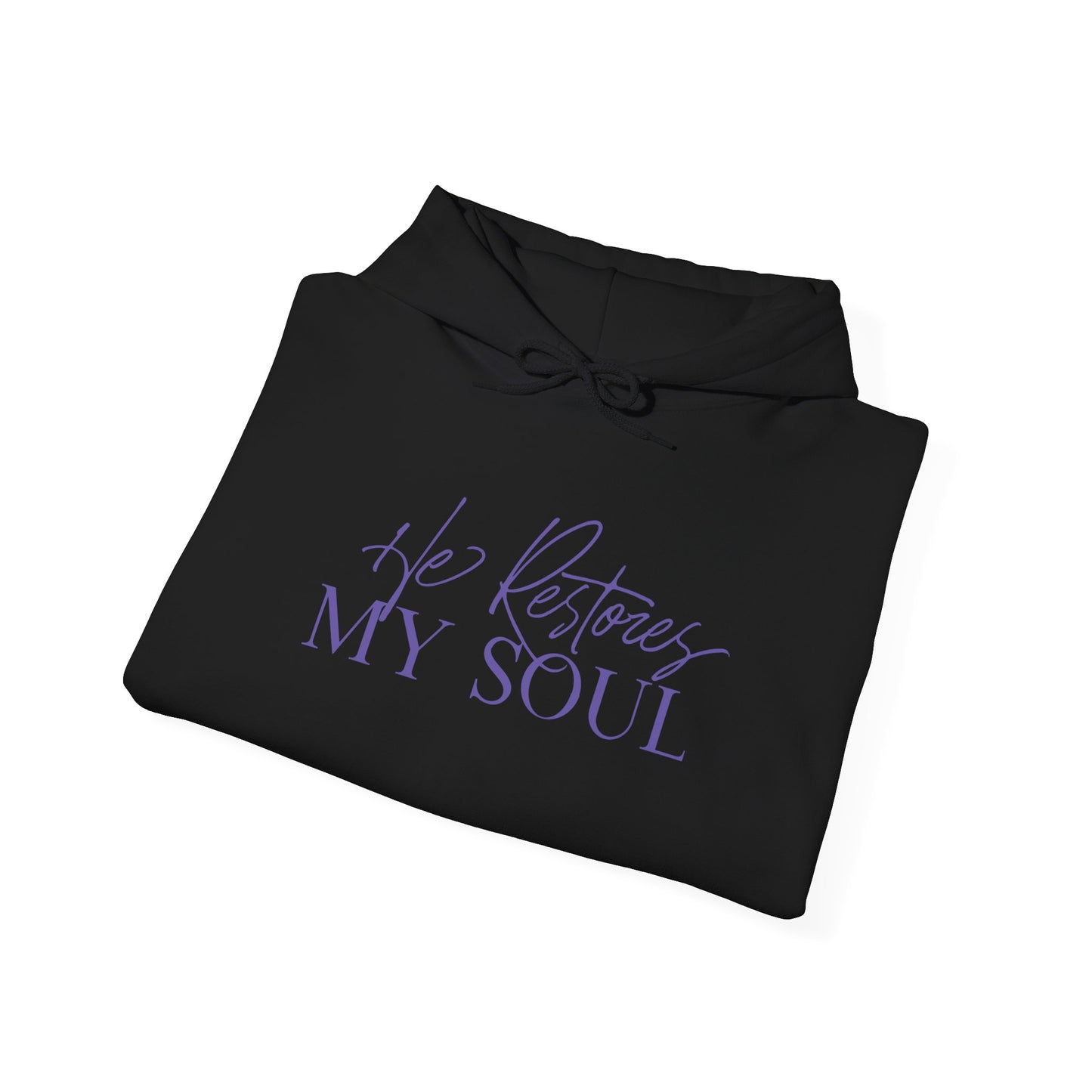 He Restores My Soul Unisex Heavy Blend™ Hooded Sweatshirt