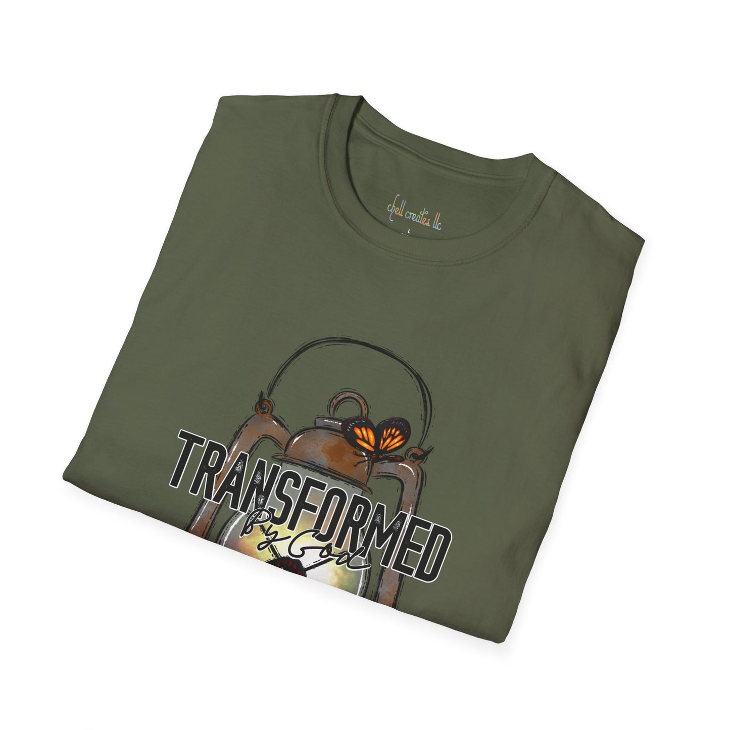 Unisex Softstyle T-Shirt  "Transformed by God" faith T-Shirt shirt