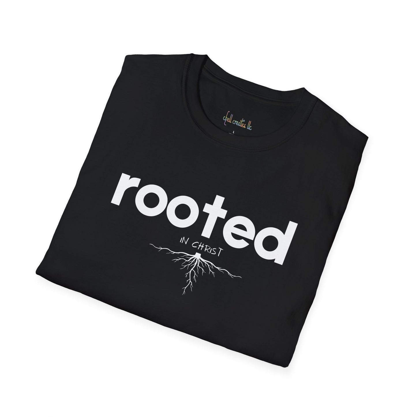 Rooted in Christ Unisex Softstyle T-Shirt - Faith Inspired Apparel