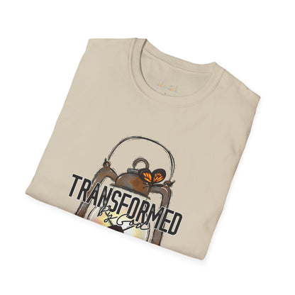 Unisex Softstyle T-Shirt  "Transformed by God" faith T-Shirt shirt