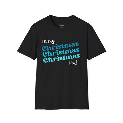 In my Christmas Era Blue Unisex Softstyle T-Shirt