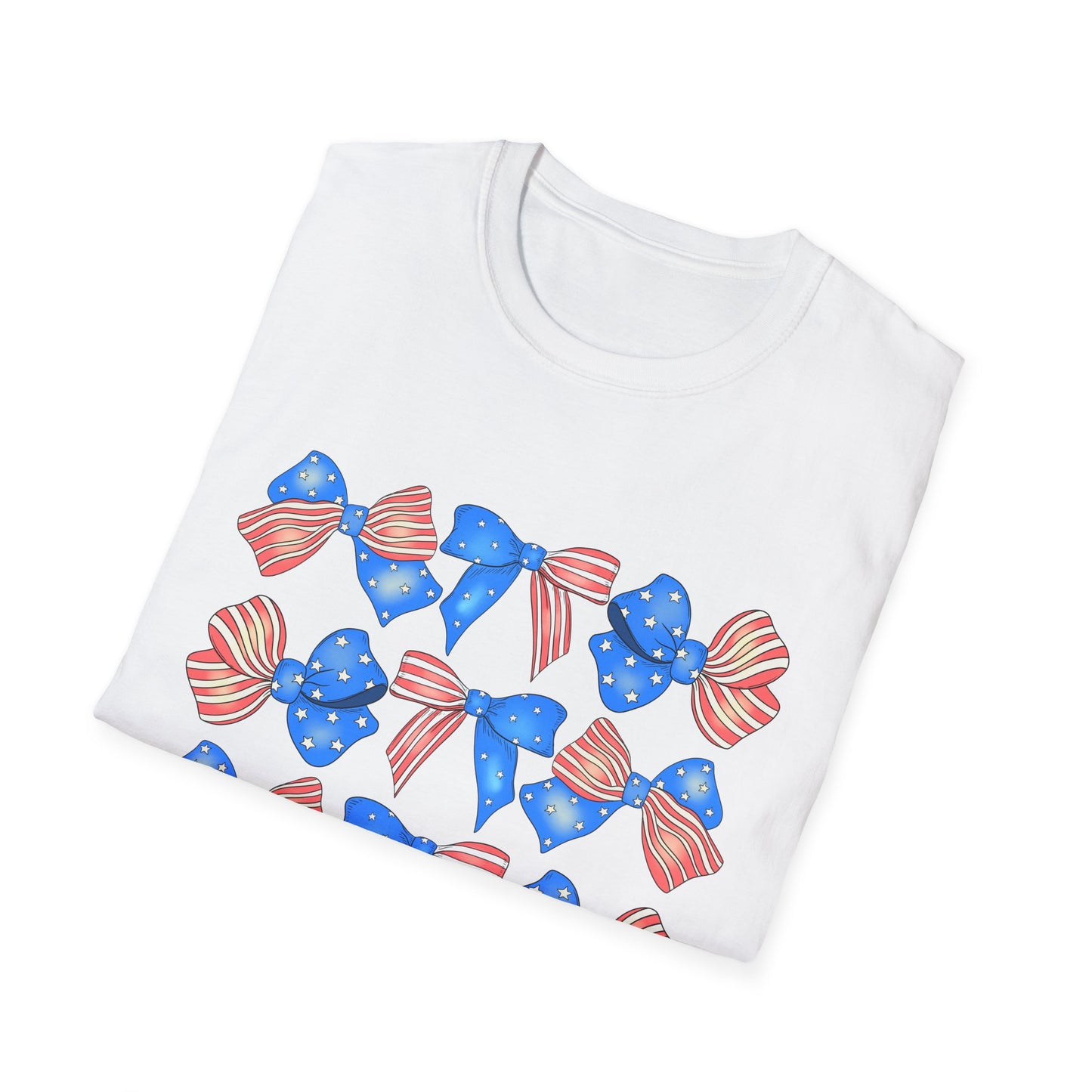 Patriotic Bow Unisex Softstyle T-Shirt
