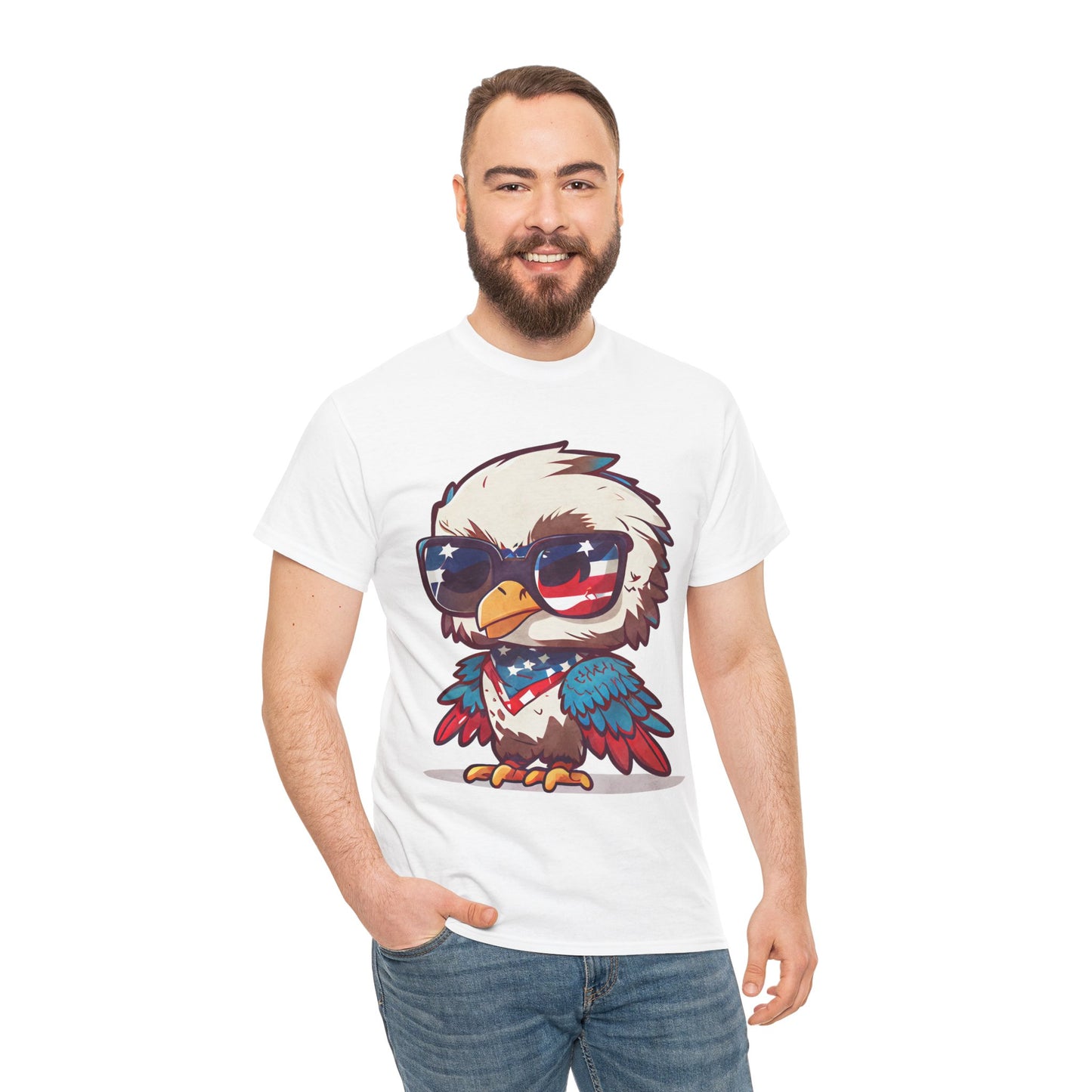 Unisex Heavy Cotton Tee Freedom Eagle