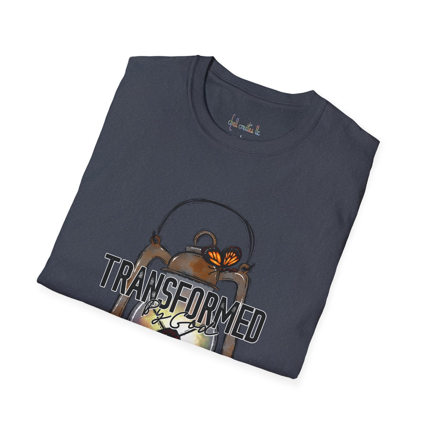 Unisex Softstyle T-Shirt  "Transformed by God" faith T-Shirt shirt