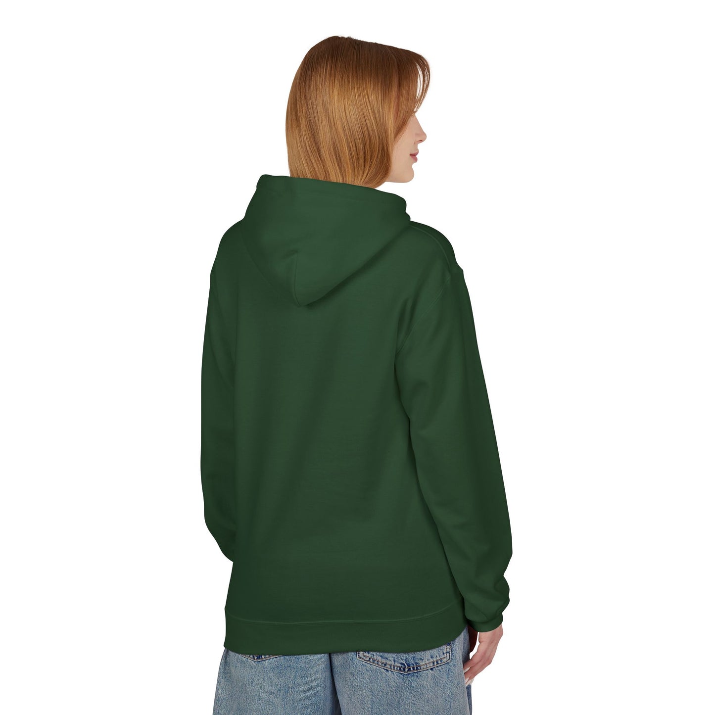 Mom Green Chinoiserie Fleece Hoodie - Cozy & Stylish Gift for Mothers