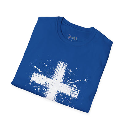 Unisex Softstyle T-Shirt White Cross