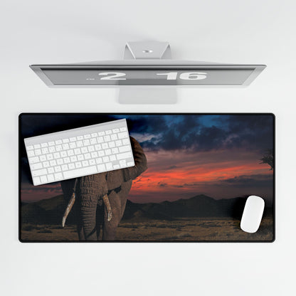 Desk Mats Elephant Sunset
