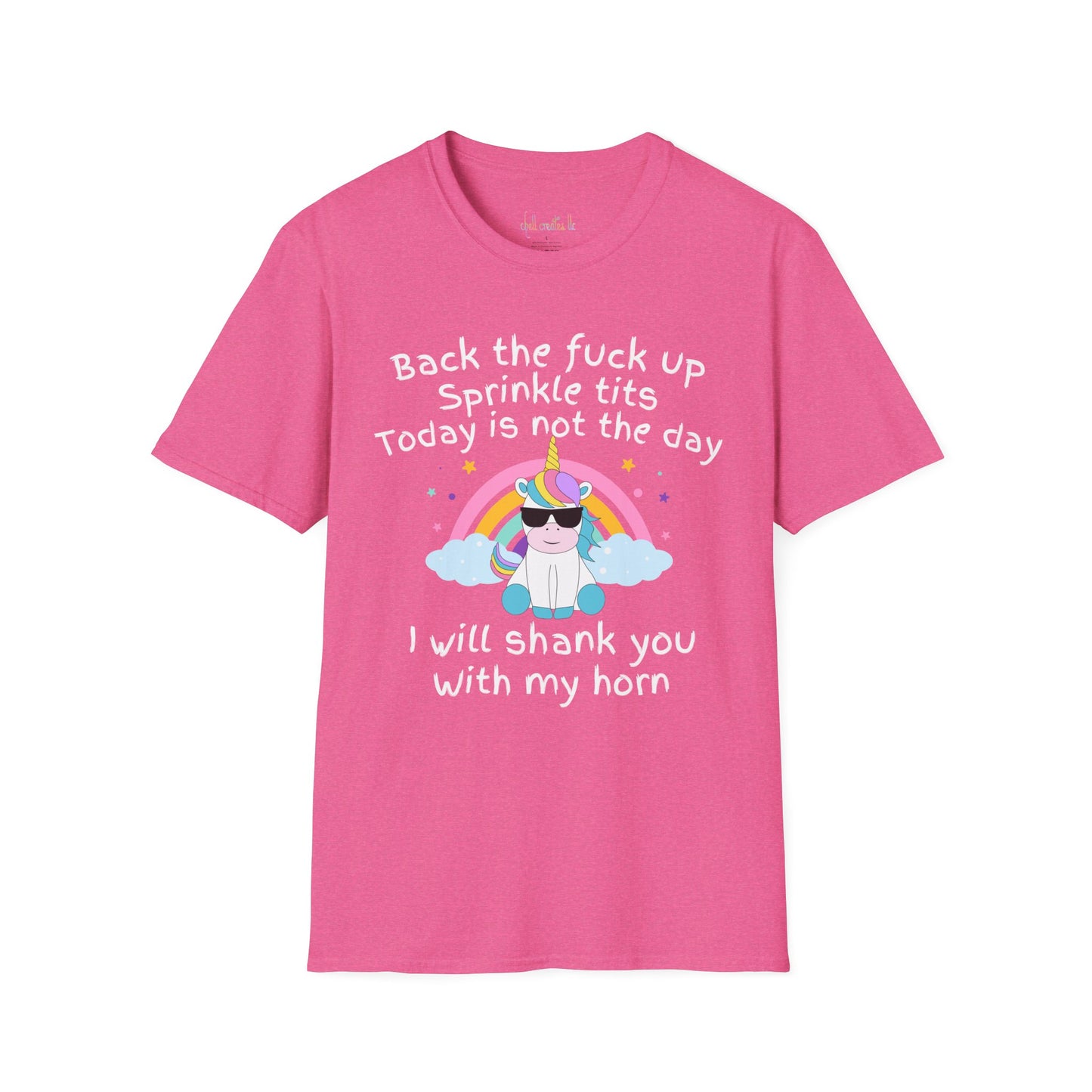 Unisex Softstyle T-Shirt Back the F*ck Up Sprinkle Tits