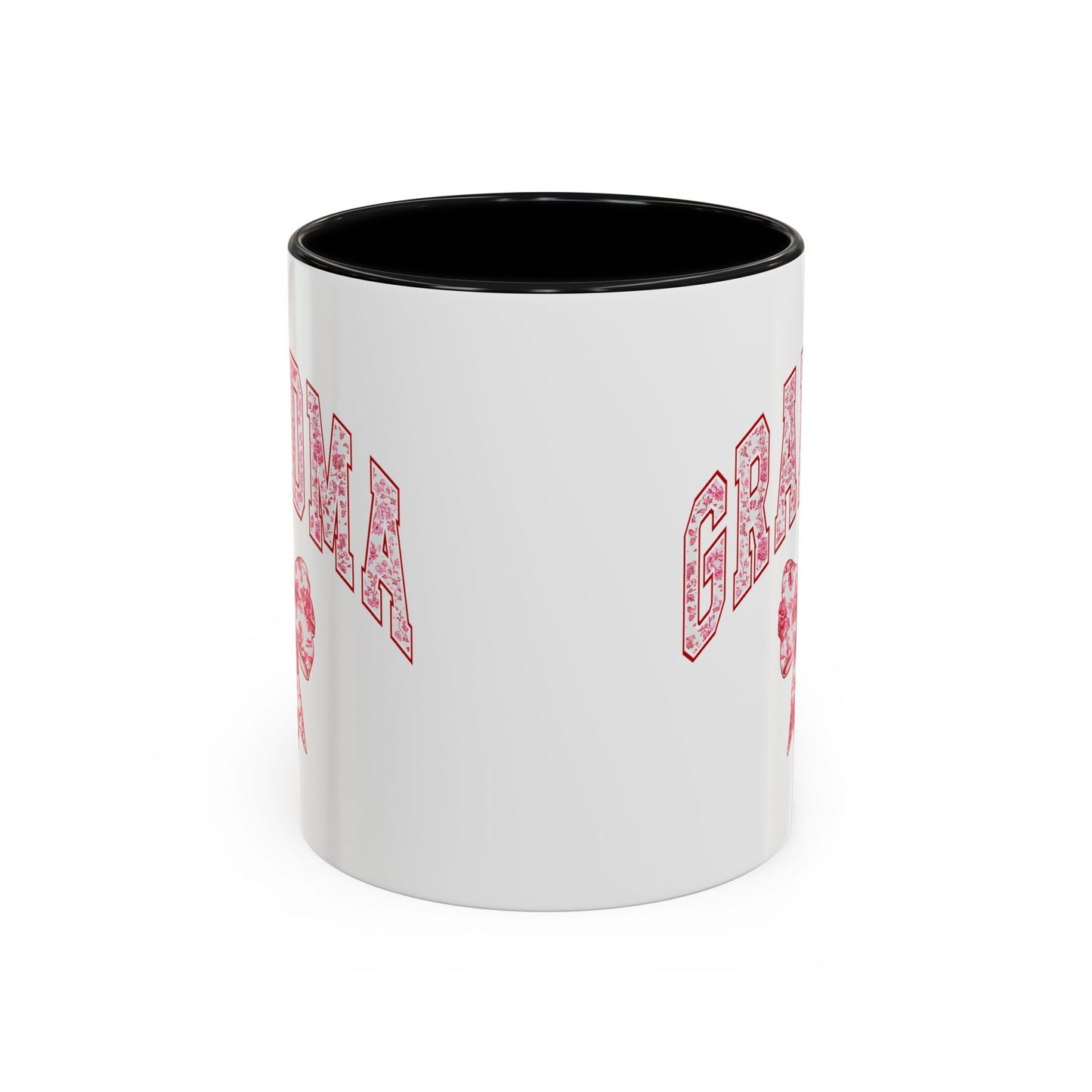 Grandma Pink Chinoiserie Floral Accent Coffee Mug - Perfect Gift for Mother's Day & Grandparent's Day