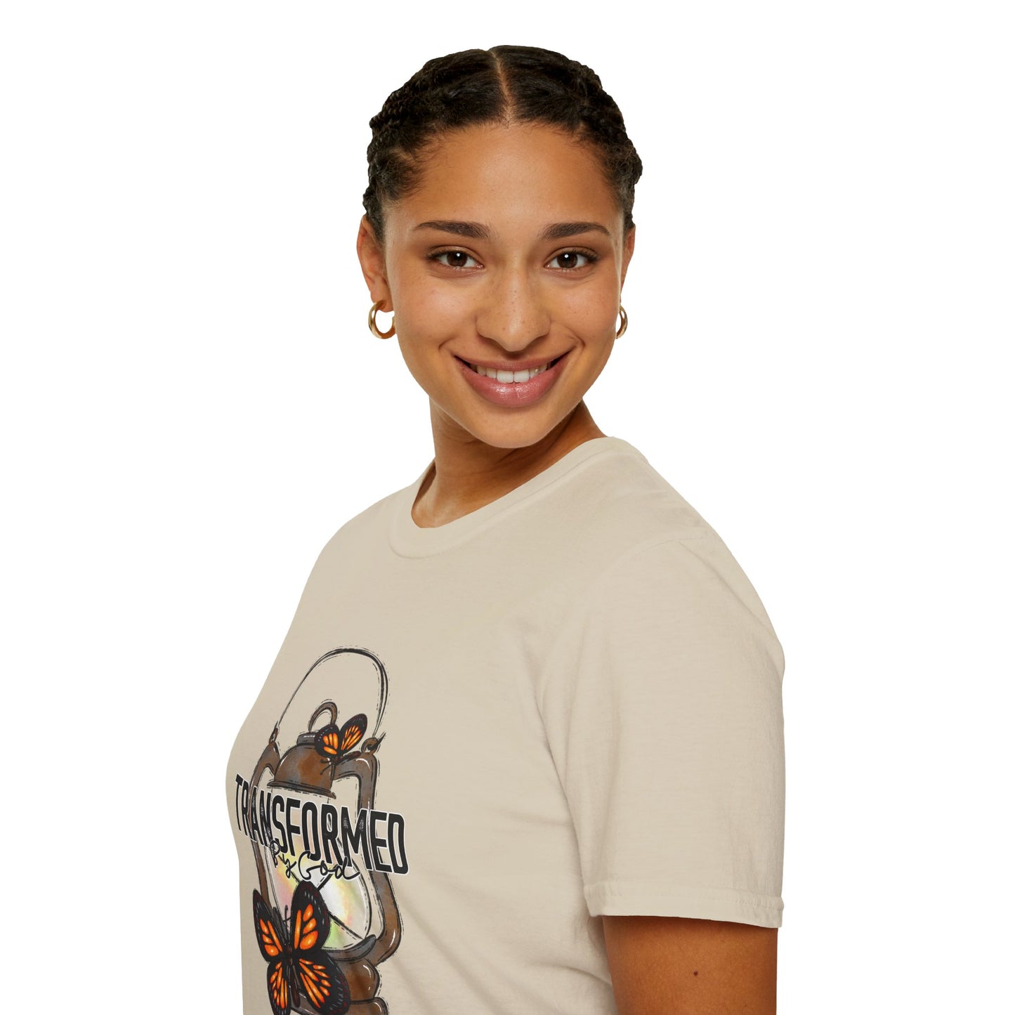 Unisex Softstyle T-Shirt  "Transformed by God" faith T-Shirt shirt