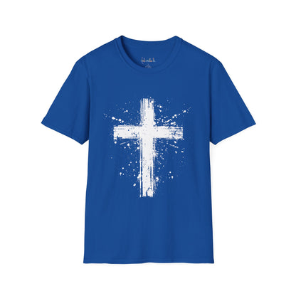 Unisex Softstyle T-Shirt White Cross