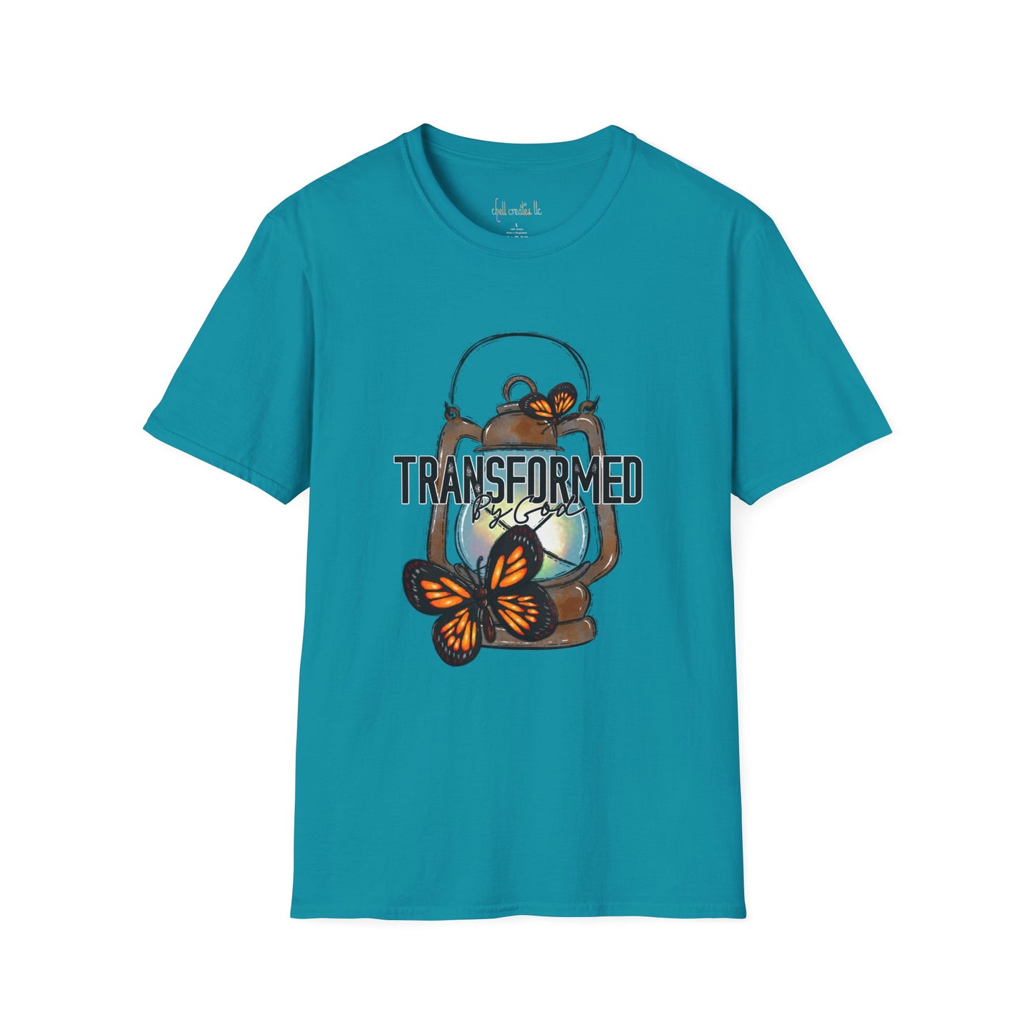 Unisex Softstyle T-Shirt  "Transformed by God" faith T-Shirt shirt