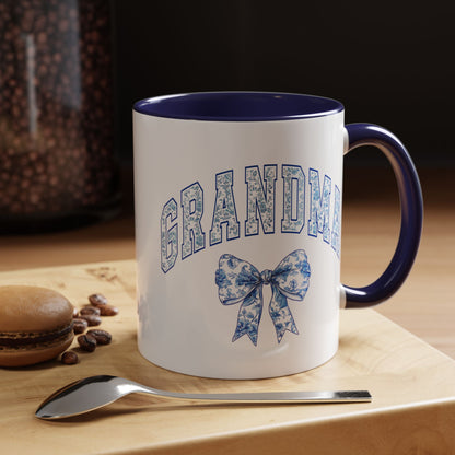 Grandma Blue Chinoiserie Accent Coffee Mug - Cute Gift for Mother's Day, Birthdays & More