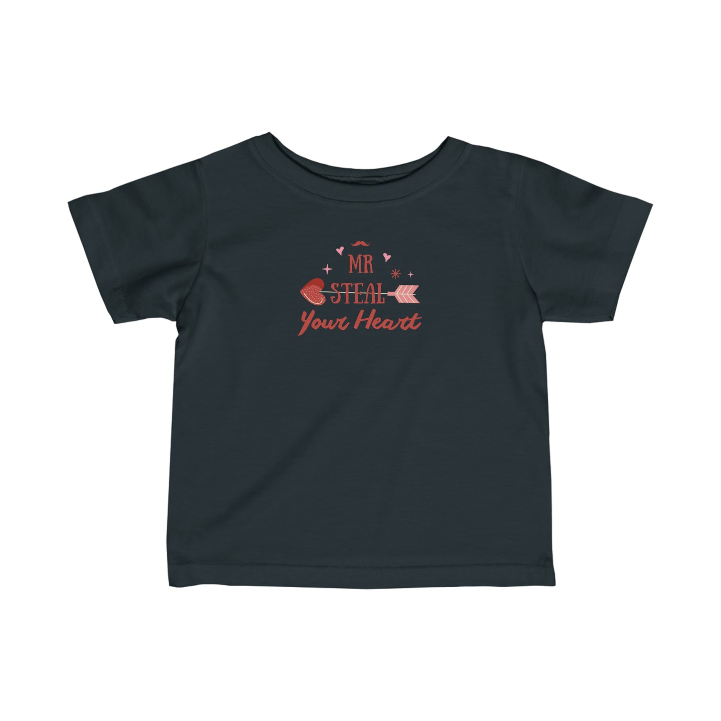 Infant Fine Jersey Tee "Mr. Steal Your Heart"