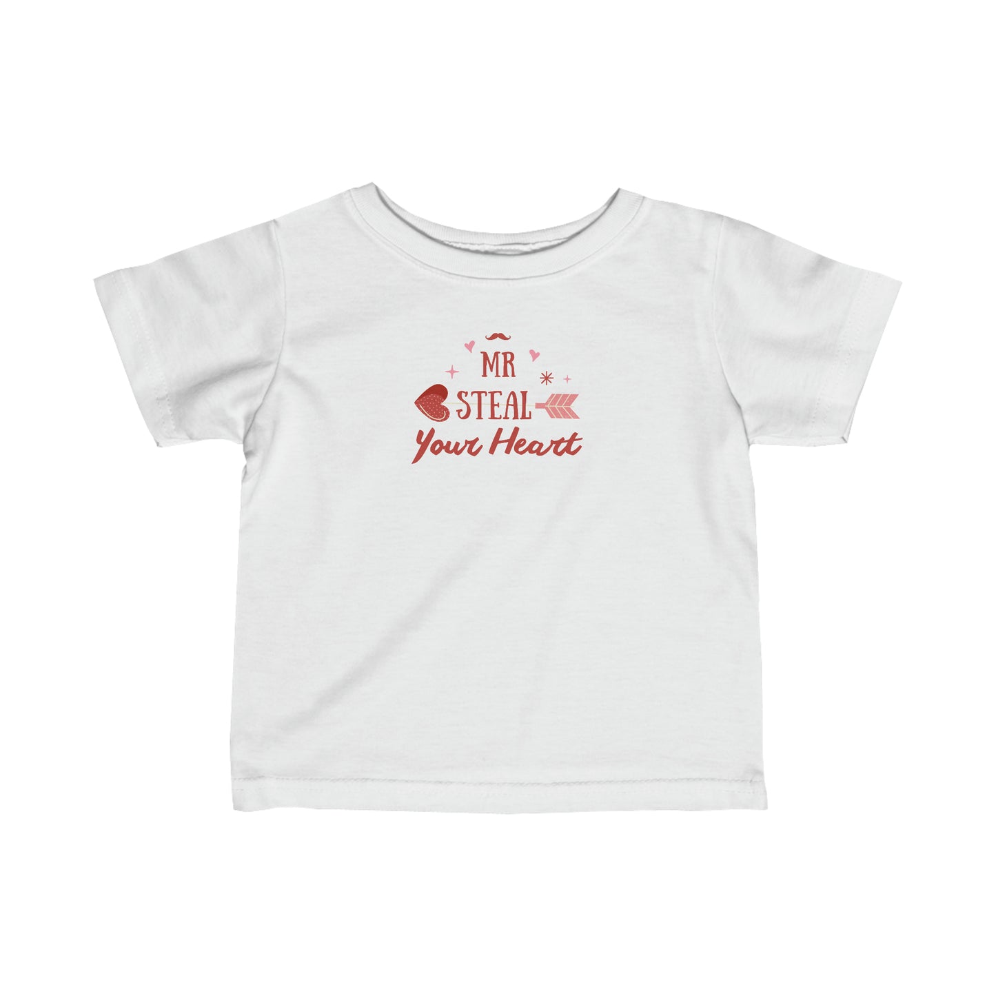 Infant Fine Jersey Tee "Mr. Steal Your Heart"