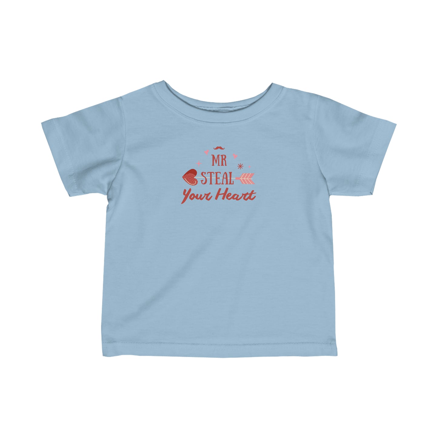 Infant Fine Jersey Tee "Mr. Steal Your Heart"