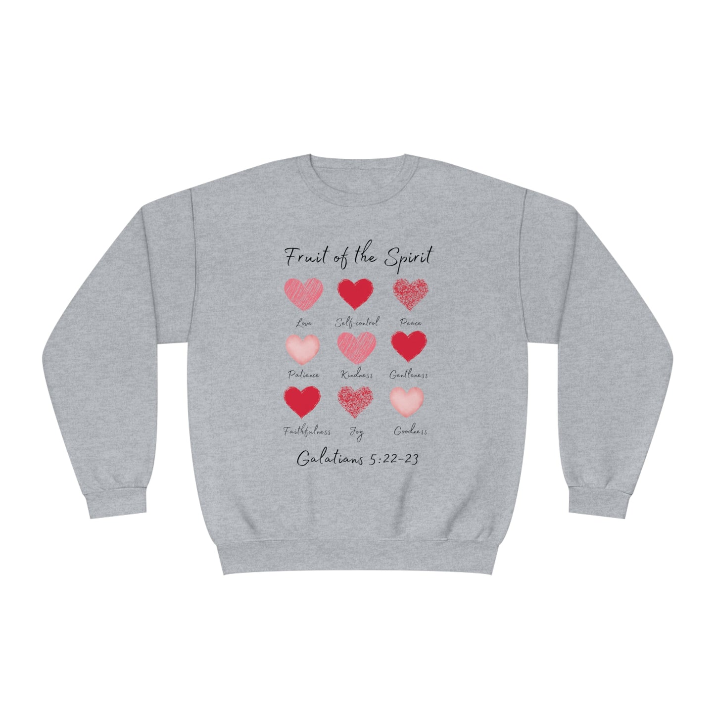 Unisex NuBlend® Crewneck Sweatshirt "Fruit of the Spirit, Galatians 5:22-23"