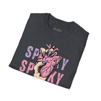 Unisex Softstyle T-Shirt Spooky Heart in Hand