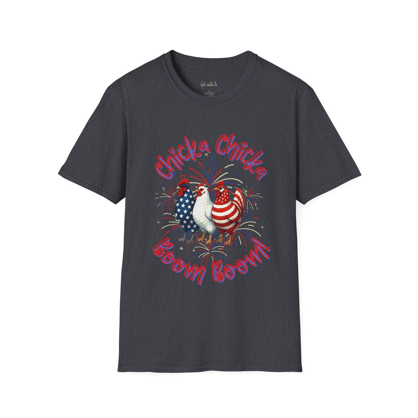 Chicka Chicka Boom Boom Unisex T-Shirt, Funny Shirt, 4th of July Tee, Animal Lover Gift, Summer Fashion, Casual Wear