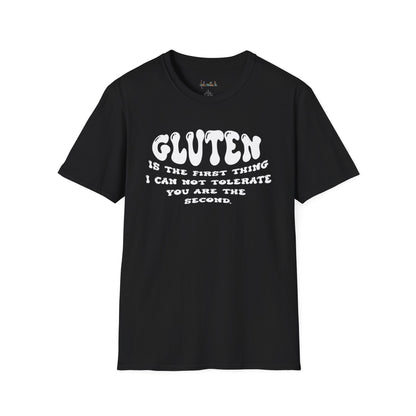 Gluten Tolerant Unisex T-Shirt, Funny Graphic Tee for Food Lovers, Casual Wear, Gift for Celiac Awareness, Everyday Comfort